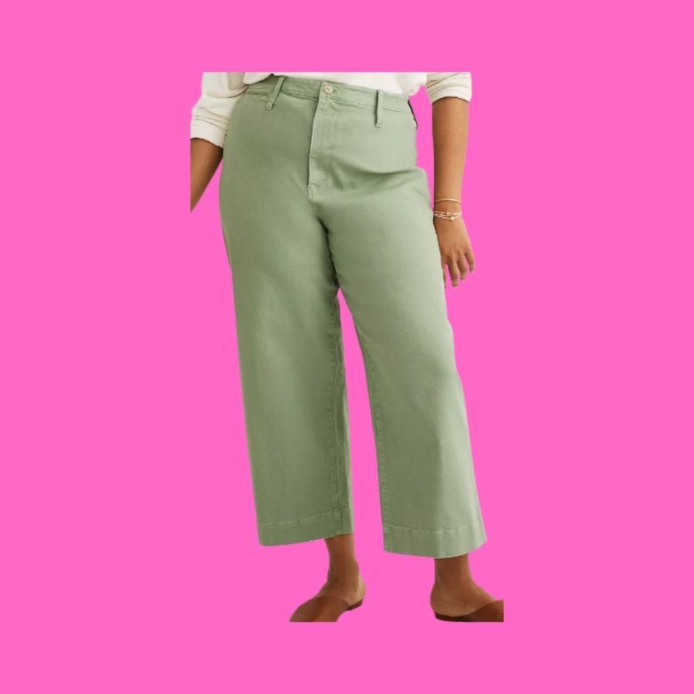 Madewell Tall Curvy Slim Emmett Wide-Leg Crop Pant